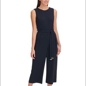 NWT Tommy Hilfiger Belted Cropped Jumpsuit